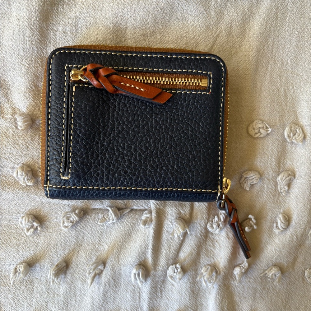 Dooney & Bourke Navy Blue Leather Wallet - Picture 2 of 5